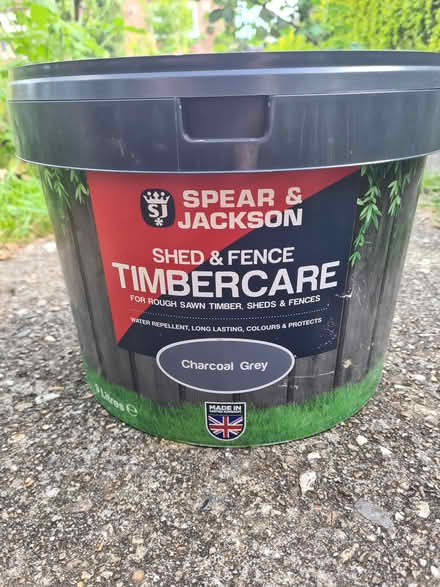 Photo of free Charcoal grey fence paint (Bishop's Stortford CM23) #1