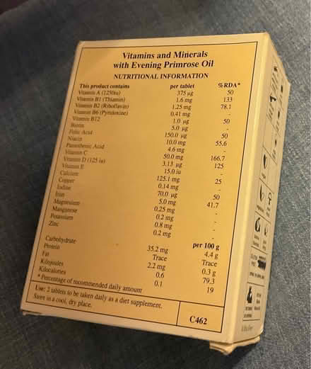 Photo of free Vitamin and Mineral Tablets (Bieldside AB15) #2