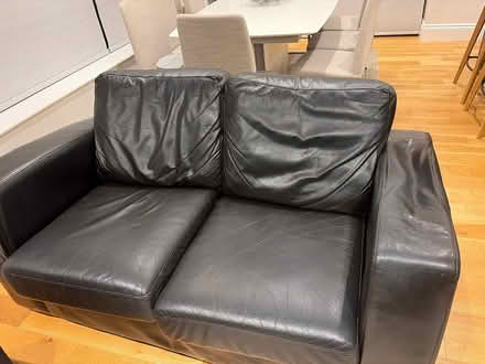 Photo of free Brown Leather Sofa (Monkseaton NE25) #1