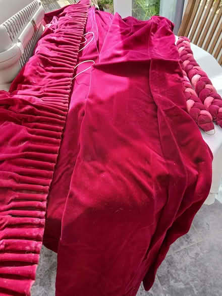 Photo of free Red velvet curtains (Rainham ME8) #1