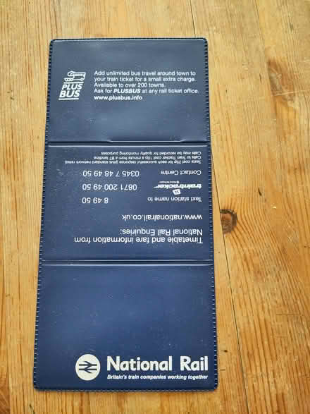 Photo of free Plastic 'wallet' - for rail tickets (Henleaze Ward BS9) #1