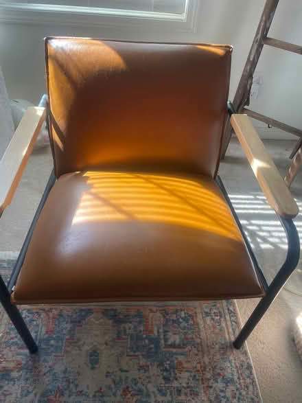 Photo of free Faux pleather chair metal framing (South Olathe) #1
