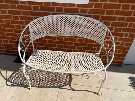 Photo of free Two seater metal bench (Thames Ditton KT7) #1