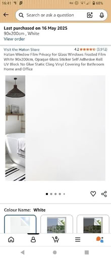 Photo of free 3 rolls of frosted window film (St Margarets TW1) #2