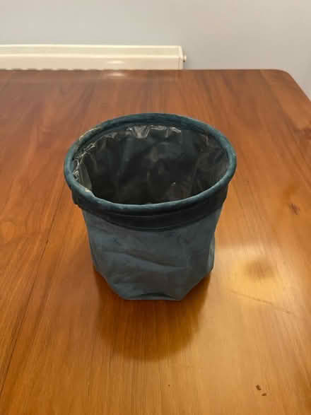 Photo of free Plant pot cover (blue velour) (King’s Hedges CB4) #2