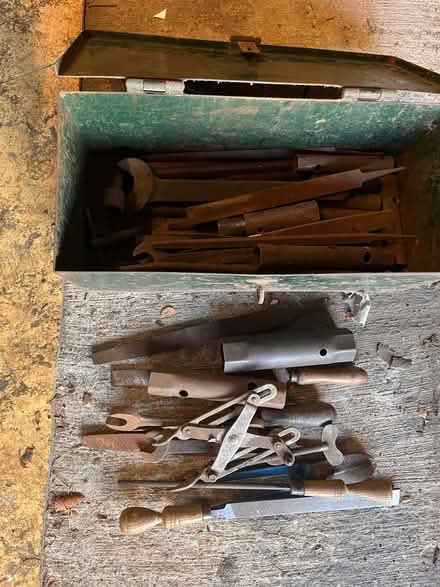 Photo of free Box of Old Tools And 14lb Hammer (Marley Hill NE16) #1
