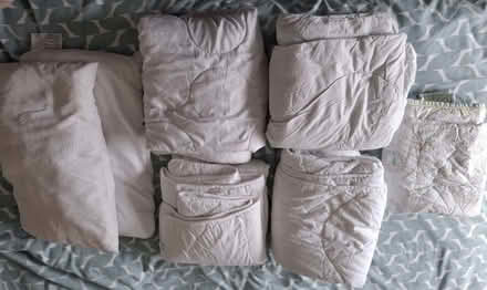 Photo of free 5 x cot/toddler duvets and 2 x toddler pillows (Woodley RG5) #1