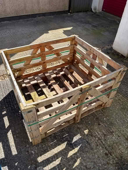 Photo of free Wooden pallet box (Timsbury, Bath) #1