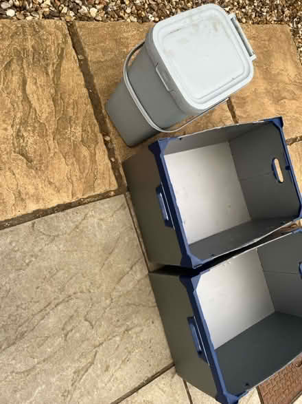 Photo of free Bucket and storage boxes (Tn12qs TN1) #1