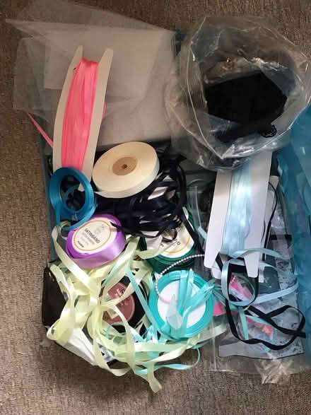 Photo of free new fabric. ribbons. lace (wallsend ne28) #2