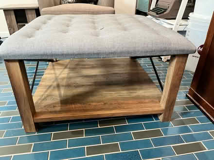 Photo of free Ottoman with shelf (Vallejo) #2