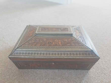 Photo of free Metal tin with Indian tea and elephant motifs (Putnoe MK41) #1