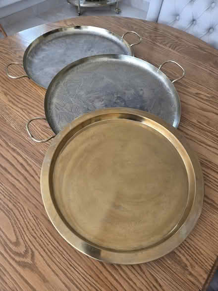 Photo of free 3 x Gold Serving/Display Trays (BN69BX) #1