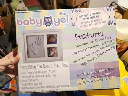 Photo of free Baby hand foot print clay kit (Bedford, Ma. Lexington line.) #1