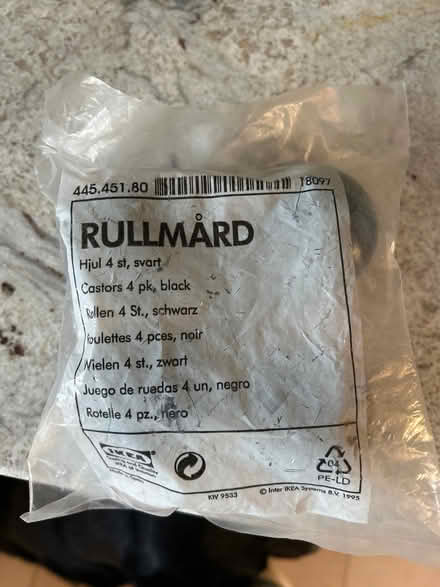 Photo of free IKEA roll feet casters (North Woodchester GL5) #1