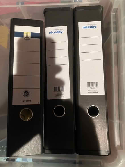 Photo of free A4 Lever Arch & 2 Box Files (Goffs Oak EN7) #1