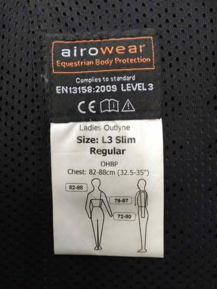 Photo of free Equestrian body protector, ladies (Lamborough Hill OX1) #2