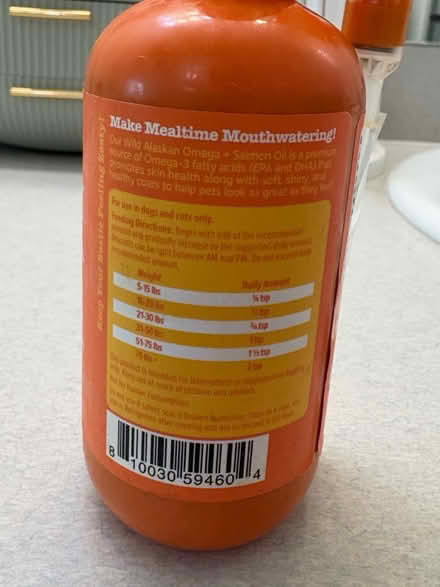Photo of free Omega Salmon oil, for pets (Thornton) #2