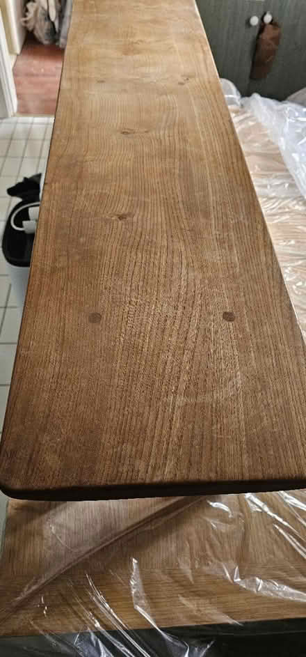 Photo of free Solid wooden bench (Altrincham) #2