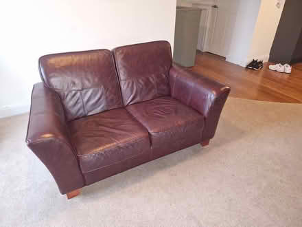 Photo of free Leather 3 piece sofa (TW16) #3
