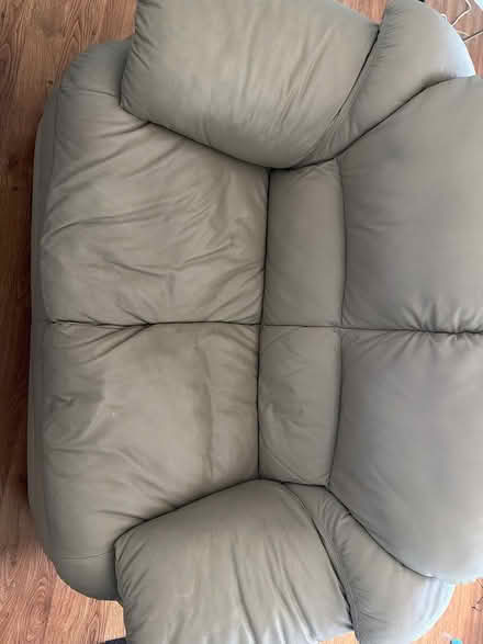 Photo of free Real Leather Couch (Sunnyvale/Cupertino) #2