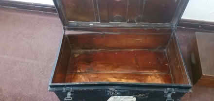 Photo of free 1 very large blue cabin trunk lstrong box and1brasslined box (Bradway S17) #2