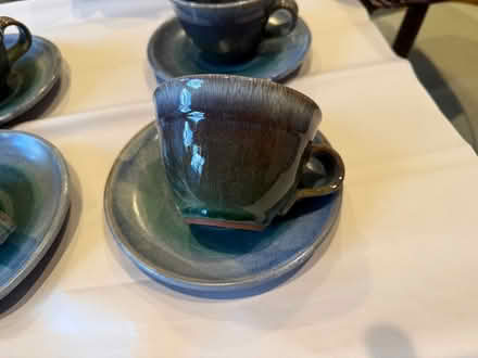 Photo of free Handcrafted pottery mugs & saucers (Winchester) #2