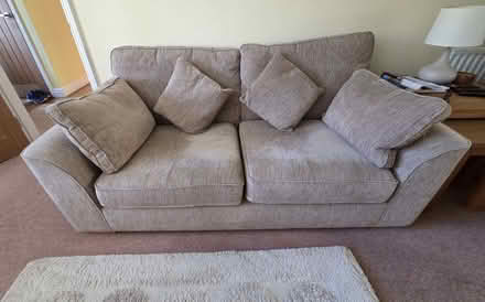 Photo of free Beige Two-Seater Sofa and 2 Arm Chairs (Chelmer Village CM2) #1