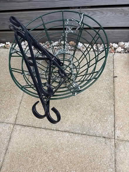 Photo of free 2 hanging baskets and wall brackets (Nailsea BS48) #1