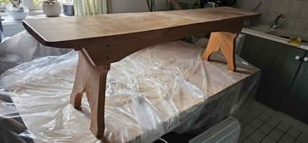 Photo of free Solid wooden bench (Altrincham) #1