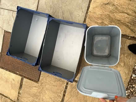 Photo of free Bucket and storage boxes (Tn12qs TN1) #2