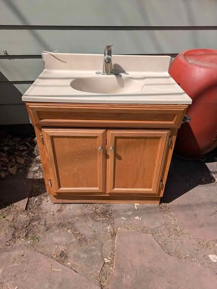Photo of free 32" Bathroom Vanity (Hopkins, alley 16th Ave N) #1