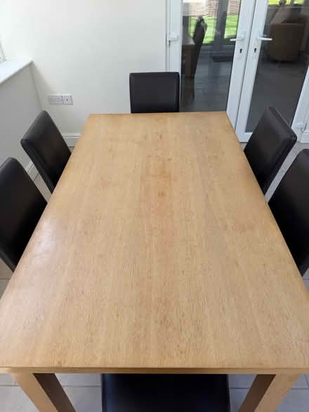 Photo of free Dining room table and 6 chairs (Heybridge CM9) #1