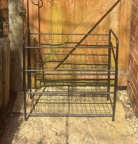 Photo of free black wire shoe rack (NN7 4NP) #2