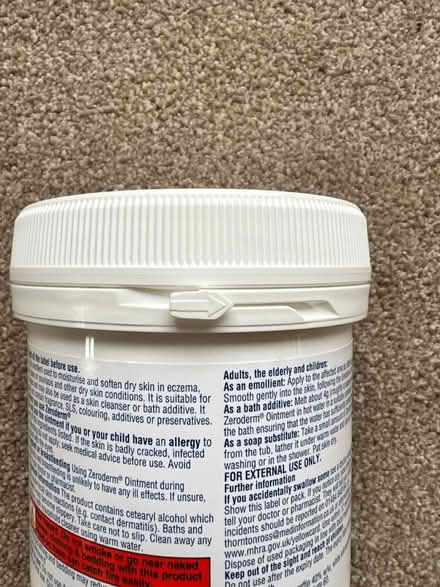 Photo of free Zeroderm Ointment (Bowburn (DH6)) #3