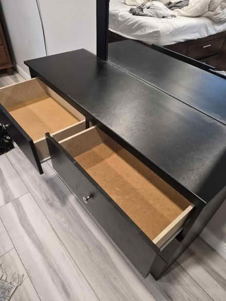 Photo of free Black Dresser and Mirror (Abington) #2