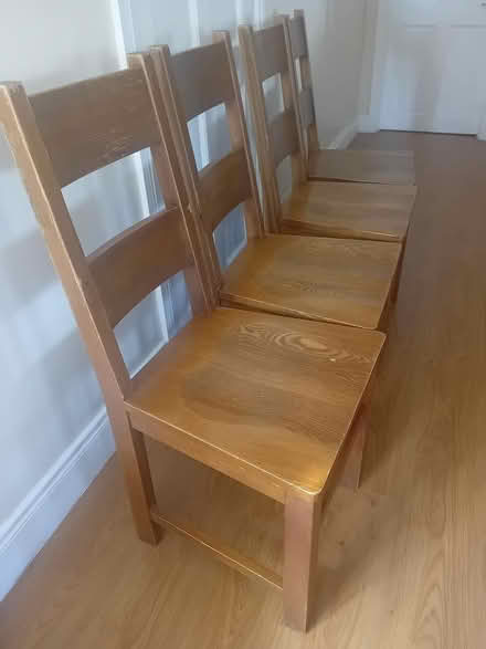 Photo of free Wooden Dining Chairs (Old leighlin - Carlow.) #1