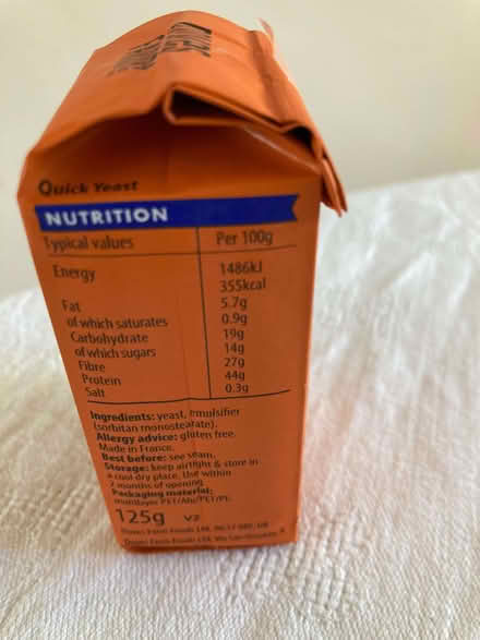Photo of free Doves Farm quick yeast (Northway OX3) #3