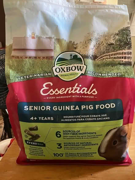 Photo of free Open bag of senior guinea pig food (Near Gary Ave & Schick Rd) #1