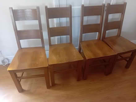 Photo of free Wooden Dining Chairs (Old leighlin - Carlow.) #2