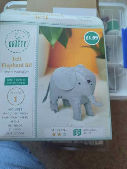Photo of free Craft kit to sew an elephant (Stretford) #1