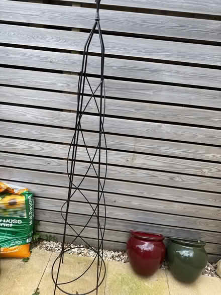 Photo of free 5’6” tall plastic covered steel frame for growing climbe (Nailsea BS48) #1