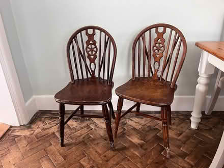 Photo of free 2 wooden chairs (BH9) #1