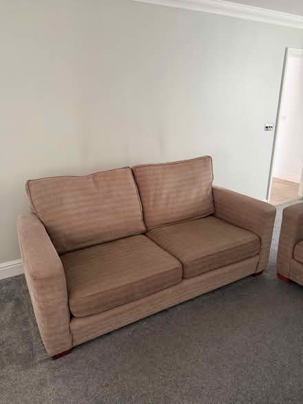 Photo of free Dark beige sofa and 2 armchairs (Heybridge CM9) #4