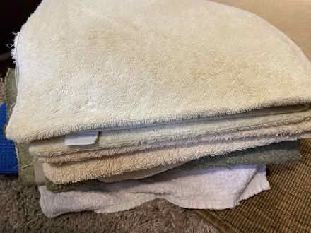 Photo of free Pile of assorted old towels (Gorse Hill GU22) #1