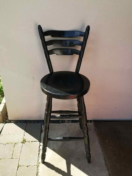 Photo of free Bar stool/chair - solid wood (Barbourne WR1) #1