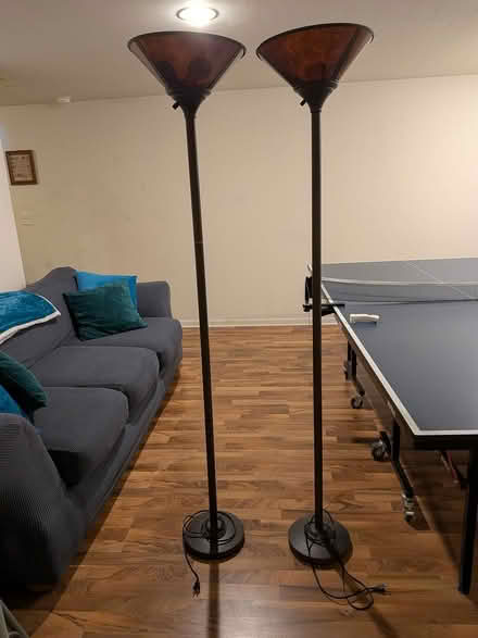 Photo of free 2 "torchiere" floor lamps (South Elgin, IL) #1