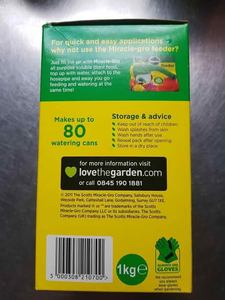 Photo of free Miracle Gro plant food (Sheffield 2) #2