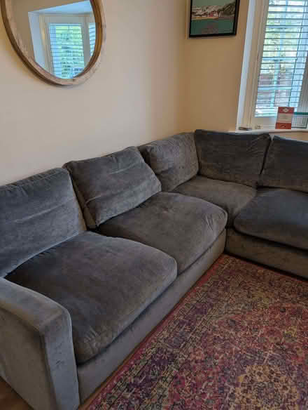Photo of free Corner Sofa and Snuggler in Slate Grey (Eaton CW12) #3