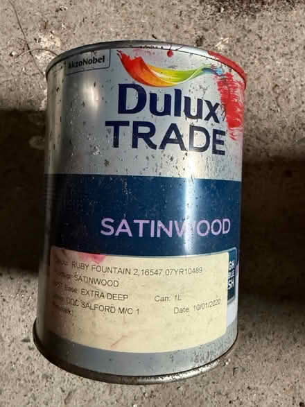 Photo of free Dulux Ruby Fountain red paint x 2 (Salford M30) #2